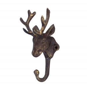 Western Flare Cast Iron Clothes Hanger Elk 