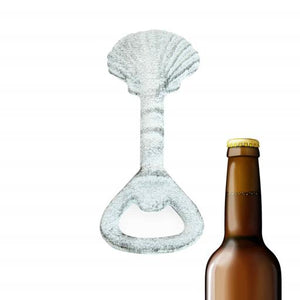 Blue Harbour Cast Iron Bottle Opener Seashell White