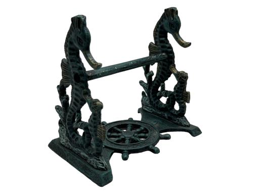 Blue Harbour Cast Iron Towel Bar Seahorse 