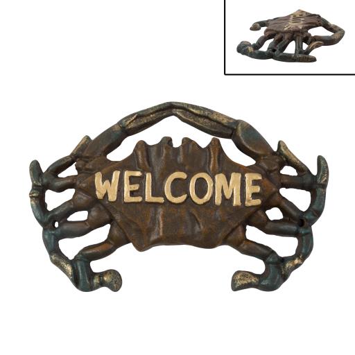 Blue Harbour Cast Iron Plaque Crab 