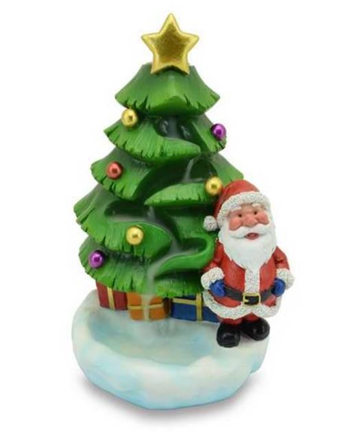 ZenN Backflow Incense Burner Santa With Christmas Tree Green White Red Yellow