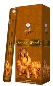 Flute - Heritage - Cycle Sandalwood Incense Sticks 9" 20 Sticks/Tube 6 Tubes/Box