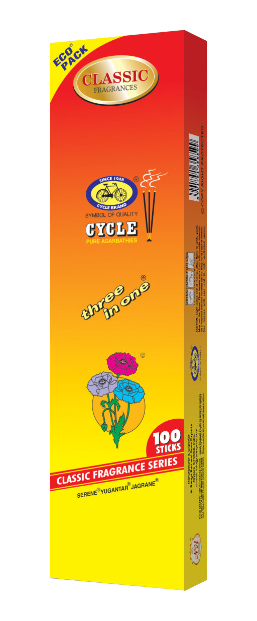 Flute - Heritage - Cycle 3 In 1 Lily Fancy Economy Incense Sticks 100 Sticks 10