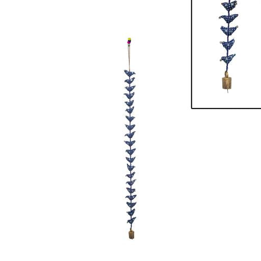 ZenN Wind Chimes 20 Birds Blue 