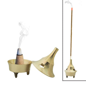 ZenN Incense Burner Polished Polish Brass