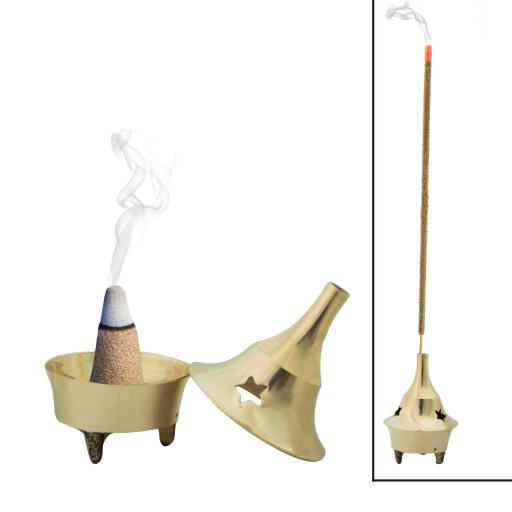 ZenN Incense Burner Polished Polish Brass