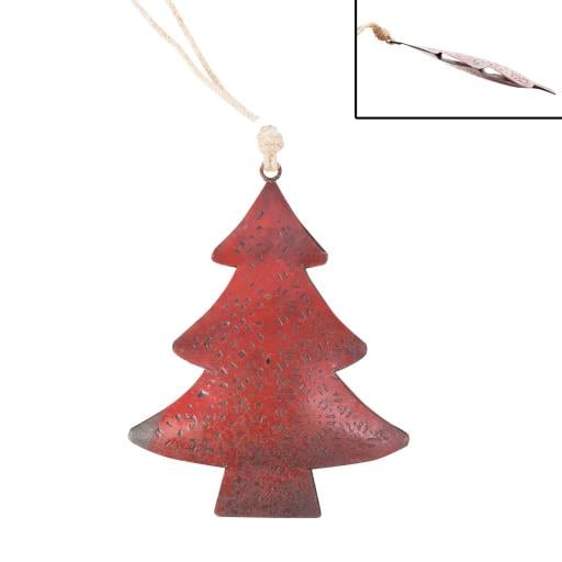 SeasonZ Hanging Christmas Tree Red 