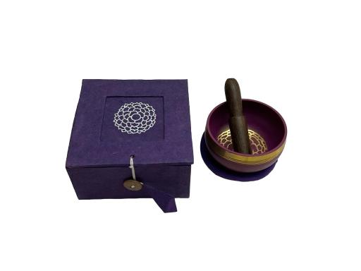 ZenN The Crown Chakra (Sahasrara) Hand Carved Singing Bowl - 3