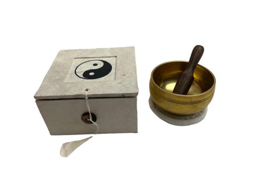 ZenN Yin Yang Hand Carved Singing Bowl - 3