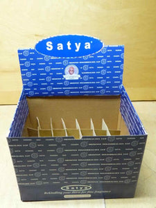 Satya "Nag Champa" 15 Gram Empty Display Holds 84 Packets 