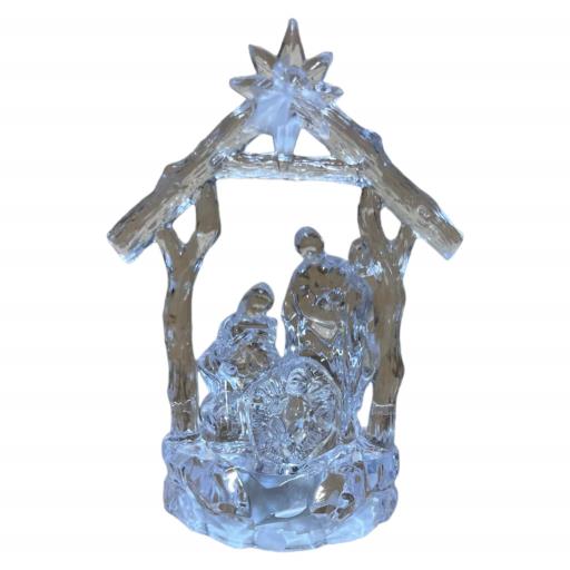 Christmas Nativity (Glass Look) Led Light 