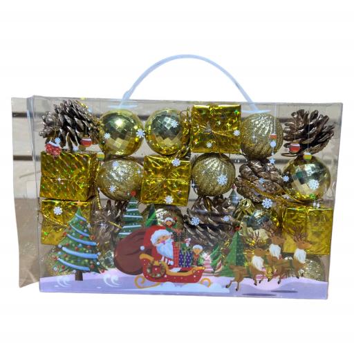 Christmas Christmas Combo Pack 24 In Box Gold Brown 24Pcs/Box