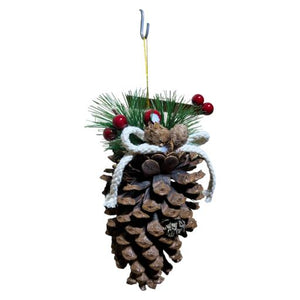 Christmas Christmas Pine Cone 1 In BoxRedBrown White 1Pcs/Opp