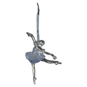 Christmas Leaping Ballerina Ornament ClearGold 1Pcs/Opp