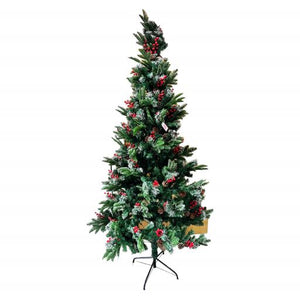 Christmas Christmas Tree 6.8Ft With Red Cherry Green WhiteRed 