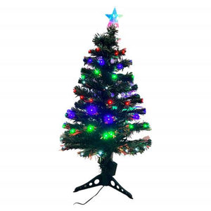 Christmas Christmas Tree Pre-Lit With Multi Color Led 2.9Ft 