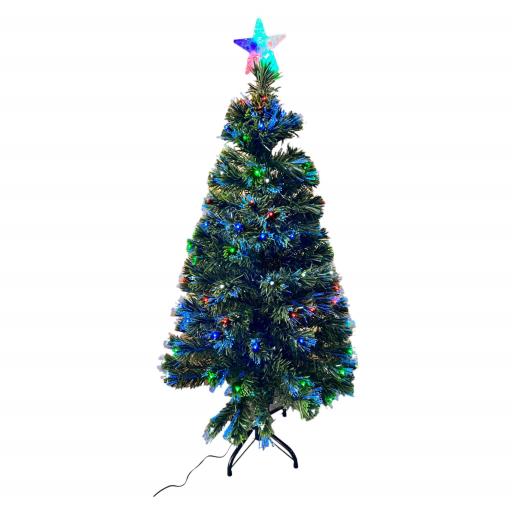 Christmas Christmas Tree Pre-Lit With Multi Color Led 3.9Ft 