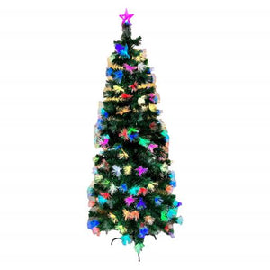 Christmas Christmas Tree Pre-Lit With Multi Color Led 6.8Ft 