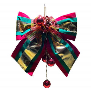 Christmas Christmas Bow 32Cm Red GreenGold 