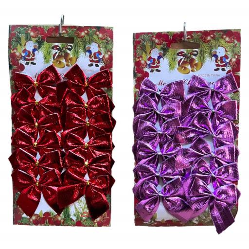 Christmas Christmas Bows 14 In Bag Red 