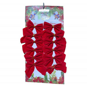 Christmas Christmas Bows 16 In Bag Red 