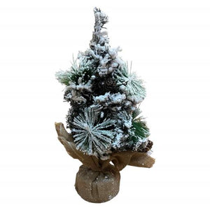 Christmas Tabletop Christmas Tree Green White 