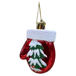 Christmas Christmas Glove Shape Ornaments6 In Box Christmas TreeRed White 