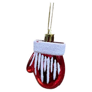 Christmas Christmas Glove Shape Ornaments6 In BoxRed White 