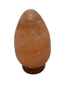 ZenN Himalayan Salt Lamp Egg Shape With Wooden Base Ul Cerftied 2 Meter Long Cord With Dimmer 15 Watts Bulb