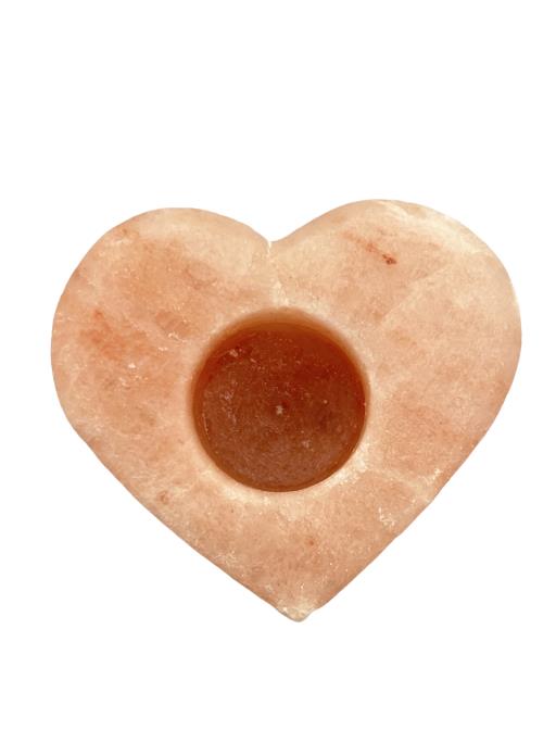 ZenN Himalayan Salt Candle Holder Heart Shape 