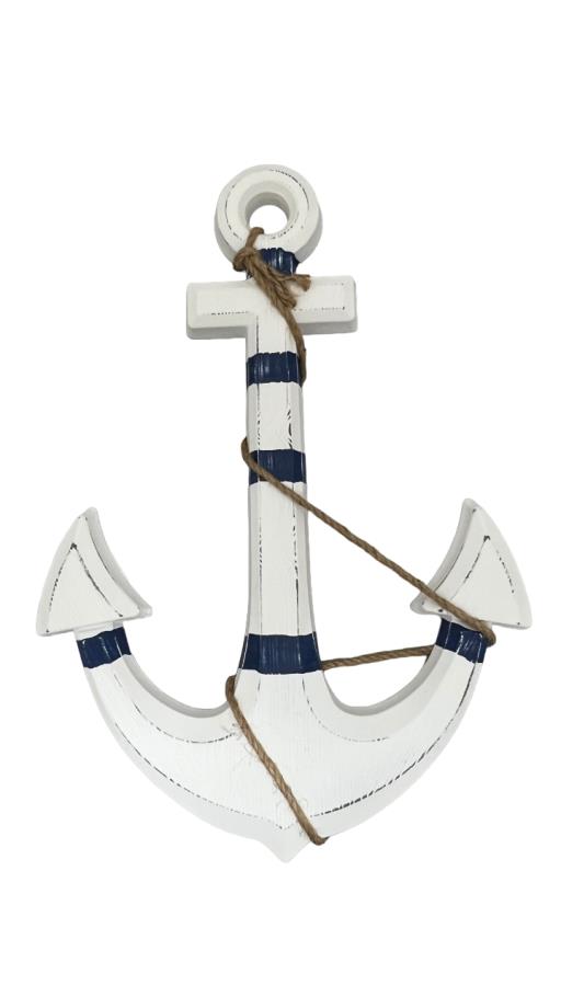 Blue Harbour Anchor With Rope Navy Blue White