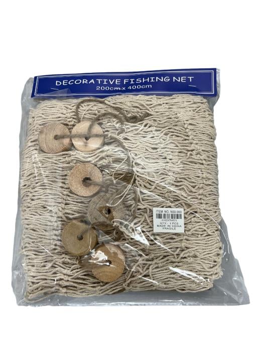 Blue Harbour Fishing Net With Floating Rings Off White