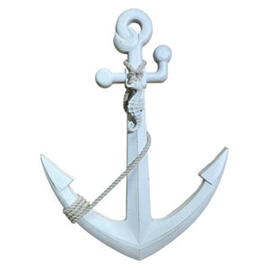 Blue Harbour Anchor With Rope Sea Horse White 