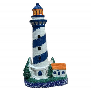 Blue Harbour Lighthouse Navy Blue White 