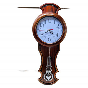 Blue Harbour Wall Clock Clock With Pendulum Brown Gold White 