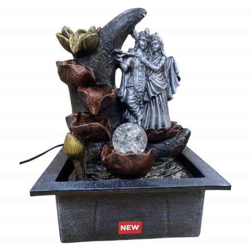 ZenN Fountain Radha-Krishna Silver 