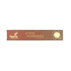 Ispalla Organic "Good Mornings" Herbs- Palo Santo
 Incense Sticks 10 Sticks/ Pack 12 Packets/Plastic Pack & Total 120 Sticks