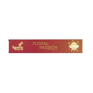 Ispalla Organic "Floral Passion" Herbs-Palo Santo Incense Sticks 10 Sticks/ Pack 12 Packets/Plastic Pack & Total 120 Sticks