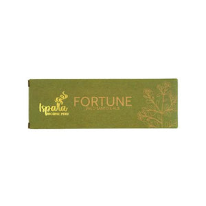 Ispalla Organic Fortune (Palo Santo & Rue) Incense Tablets 8 Tablets/ Pack 12 Packets/Plastic Pack & Total 96 Tablets