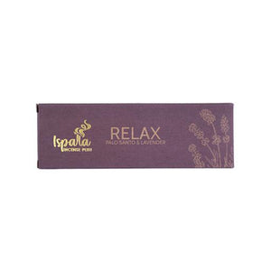 Ispalla Organic "Relax" (Palo Santo & Lavender) Incense Tablets 8 Tablets/ Pack 12 Packets/Plastic Pack & Total 96 Tablets