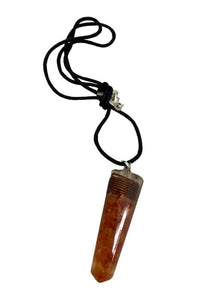 ZenN- Crystal & Gemstone Red Carnelian (Only Pendant) Orgonite Pendants Red Orange