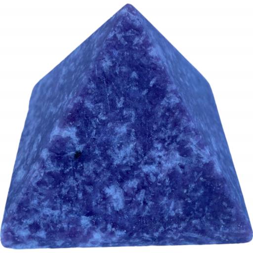 ZenN- Crystal & Gemstone Lapidolite Gemstone Pyramid Light Purple White