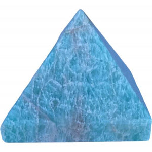 ZenN- Crystal & Gemstone Amzonite Gemstone Pyramid Greenish Blue