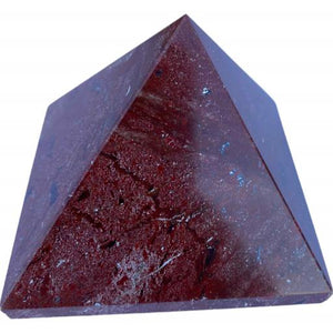 ZenN- Crystal & Gemstone Red Jasper Gemstone Pyramid Dark Red