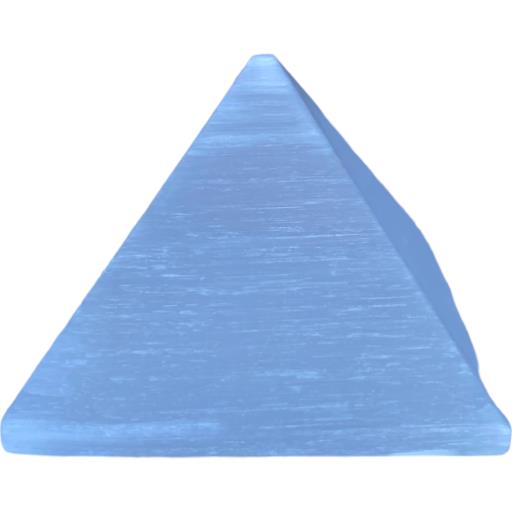 ZenN- Crystal & Gemstone Selenite Gemstone Pyramid White