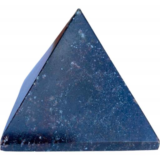 ZenN- Crystal & Gemstone Garnet Gemstone Pyramid Black White Gold