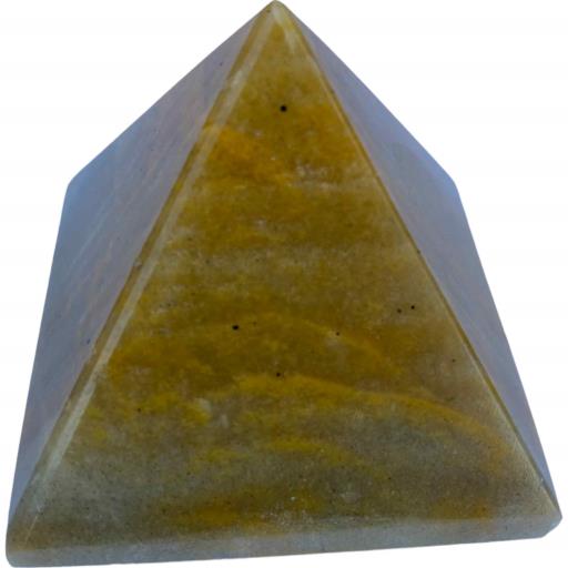 ZenN- Crystal & Gemstone Yellow Aventurine Pyramid Gold Yellow