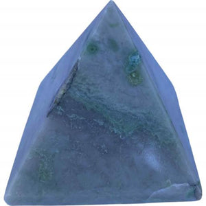 ZenN- Crystal & Gemstone Serpentine Gemstone Pyramid Light Grey Green