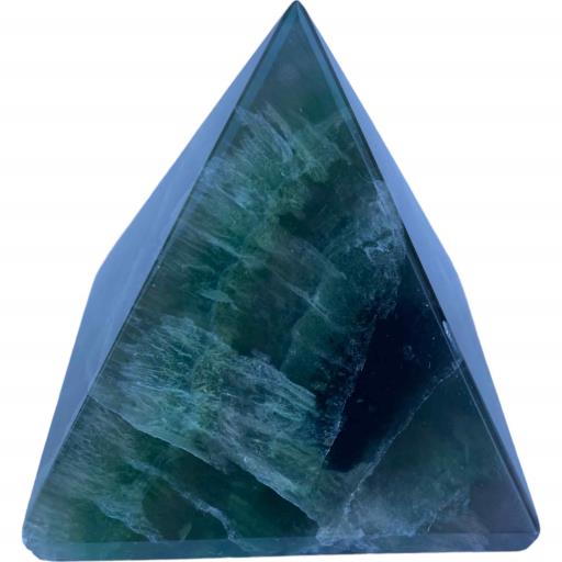 ZenN- Crystal & Gemstone Multi Florite Pyramid Light Green Dark Green White