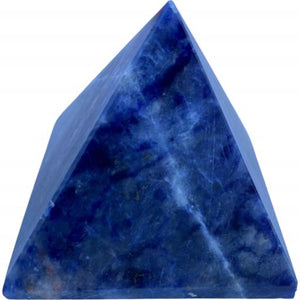 ZenN- Crystal & Gemstone Sodalite Gemstone Pyramid Blue Grey